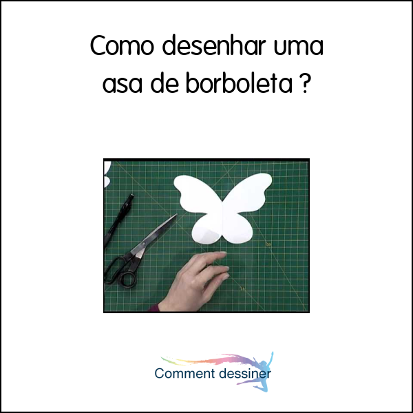 Como desenhar uma asa de borboleta